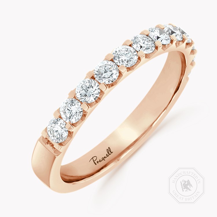 Brilliant Cut Diamond Half Eternity Ring Brilliant Cut, Half Eternity, Claw Set_1