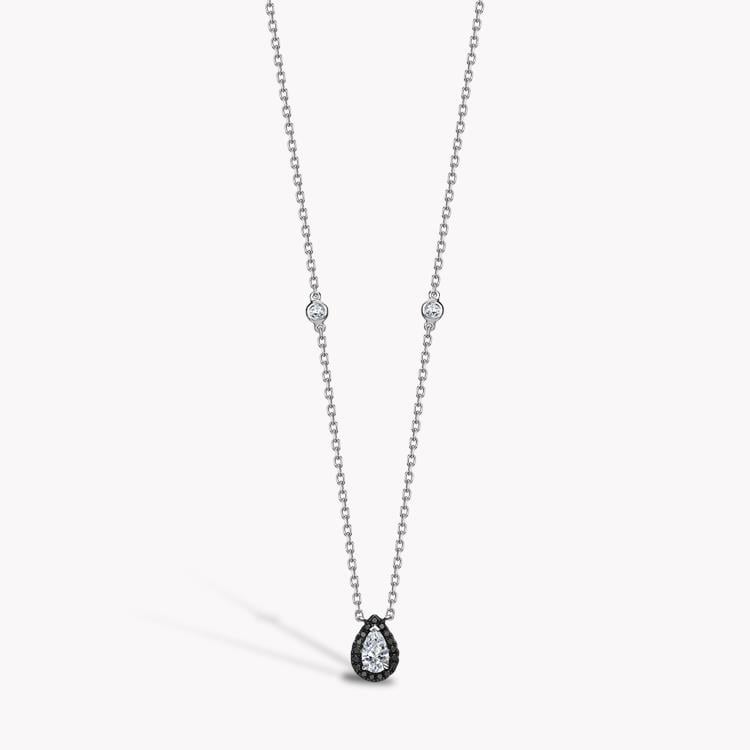 Skinny B Pear Shaped Diamond Pendant 0.64CT in White Gold Pear Shaped, Chanel Set_1