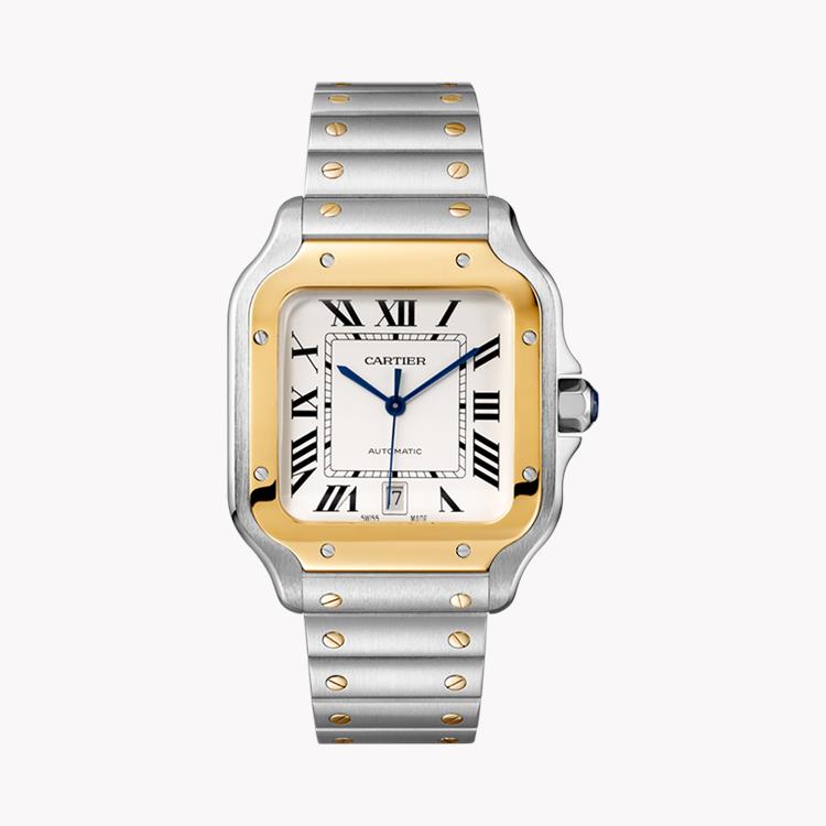 Cartier Santos de Cartier 40mm, Silver Dial, Roman Numerals_1