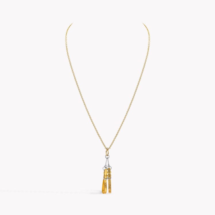 Edwardian Gold Stirrups Pendants _2