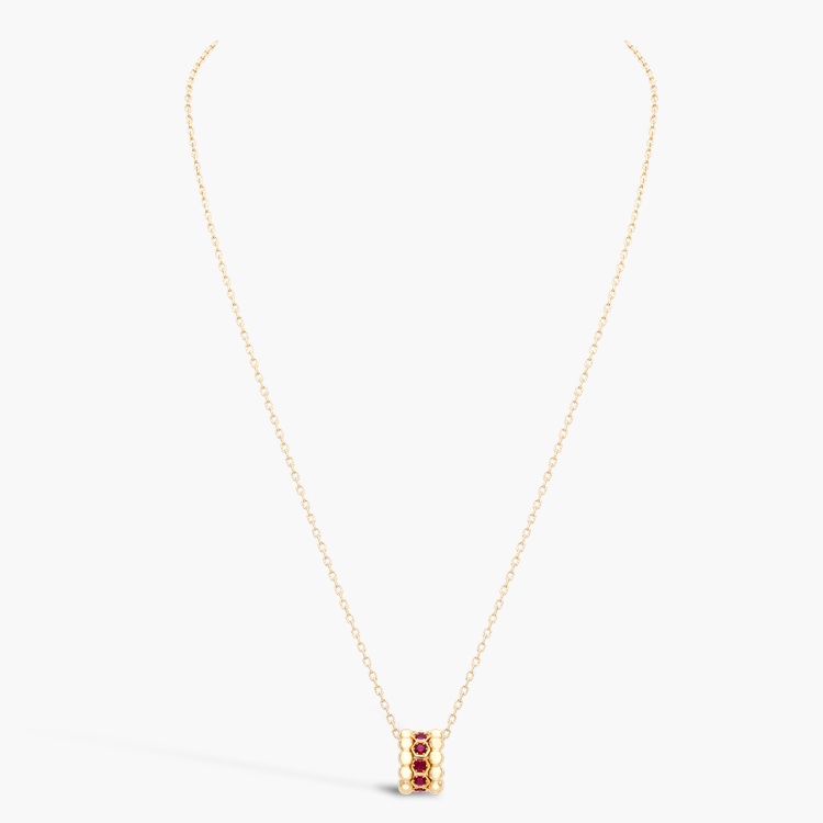 Bohemia Ruby Set Hexagonal Pendant Brilliant Cut, Gain Set_2