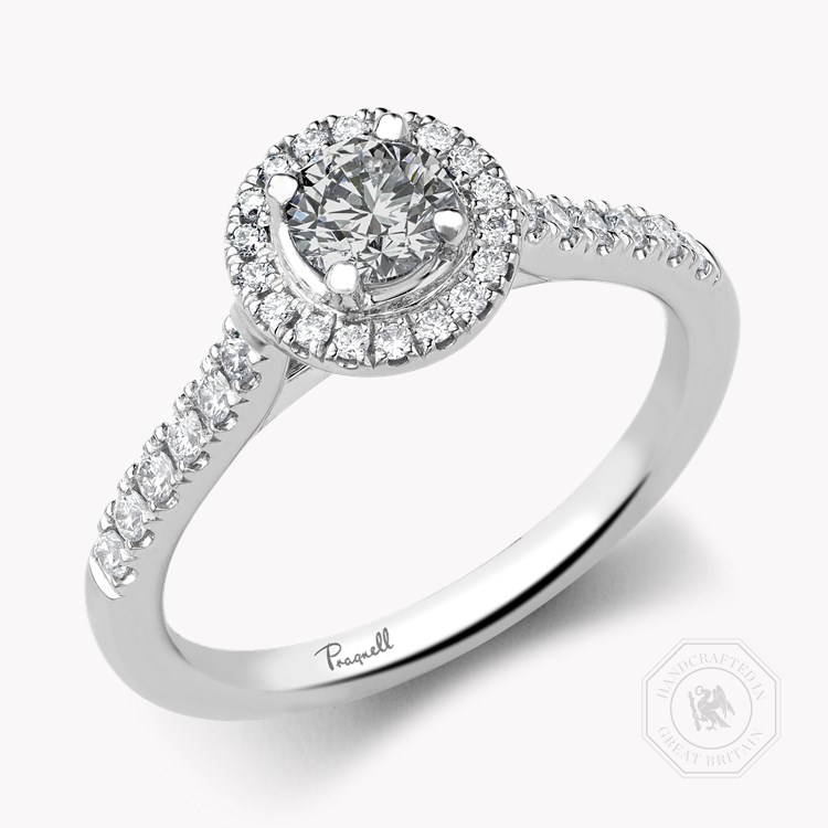 Celestial 0.39ct Fancy Light Grey Diamond Cluster Ring Brilliant cut, Claw set_1