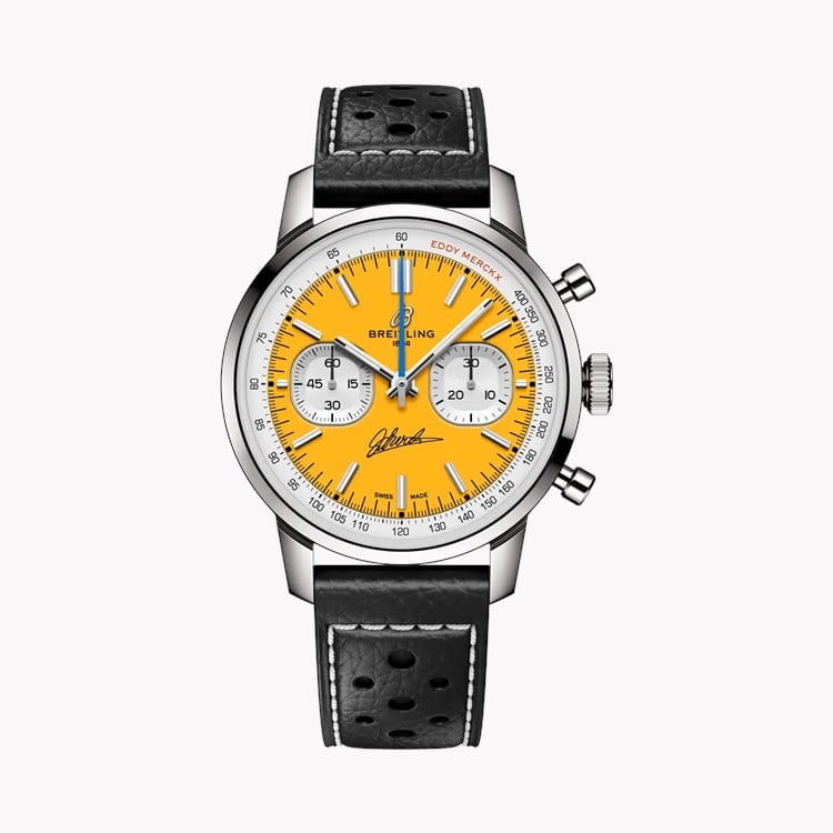 Breitling Top Time B01 Chronograph 41 Eddy Merckx 42mm, White Dial, Baton Numerals_1