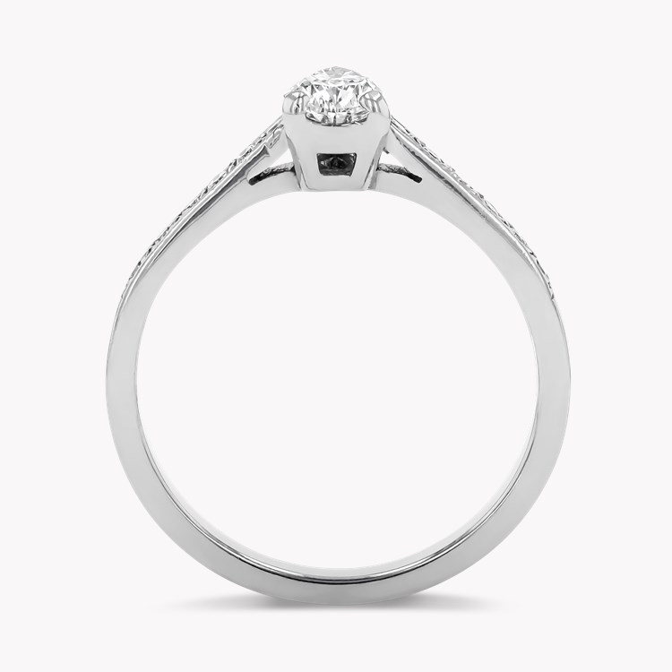 Pear Shaped 0.46ct Diamond Ring Pear Shape, Claw Set_3