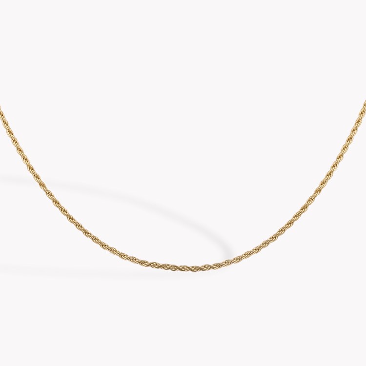 Medium Rope Style Chain (45cm) Brilliant Cut, Rubover Set_2
