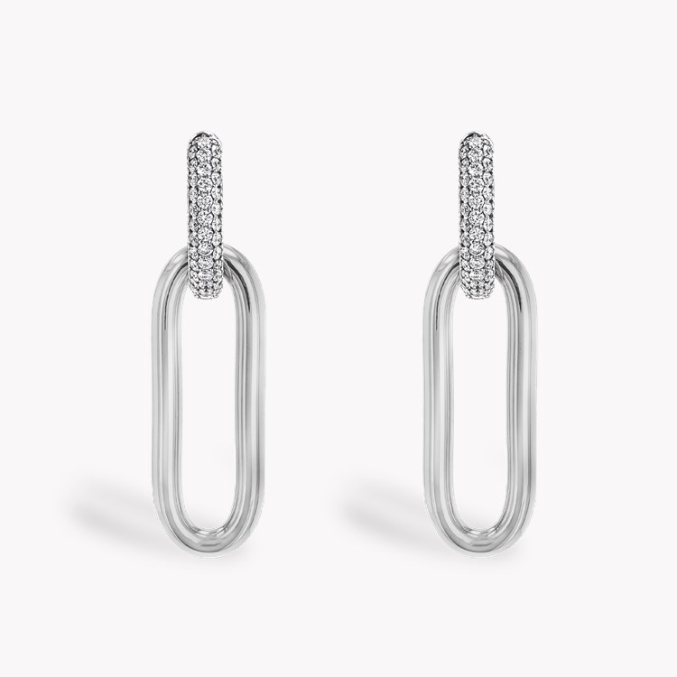 Havana 0.87ct Diamond Drop Earrings Brilliant Cut, Pave Set_2
