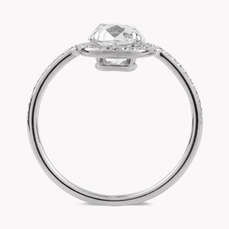 Old Cut 1.66ct Diamond Cluster Ring Old Cut, Claw Set_3