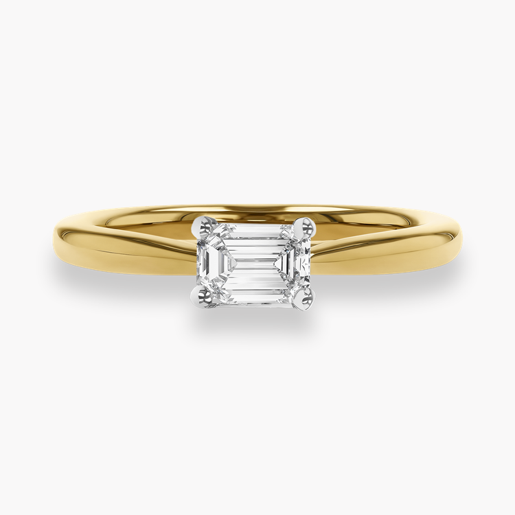 Gaia 0.50ct Diamond Ring Emerald Cut, Claw Set_2