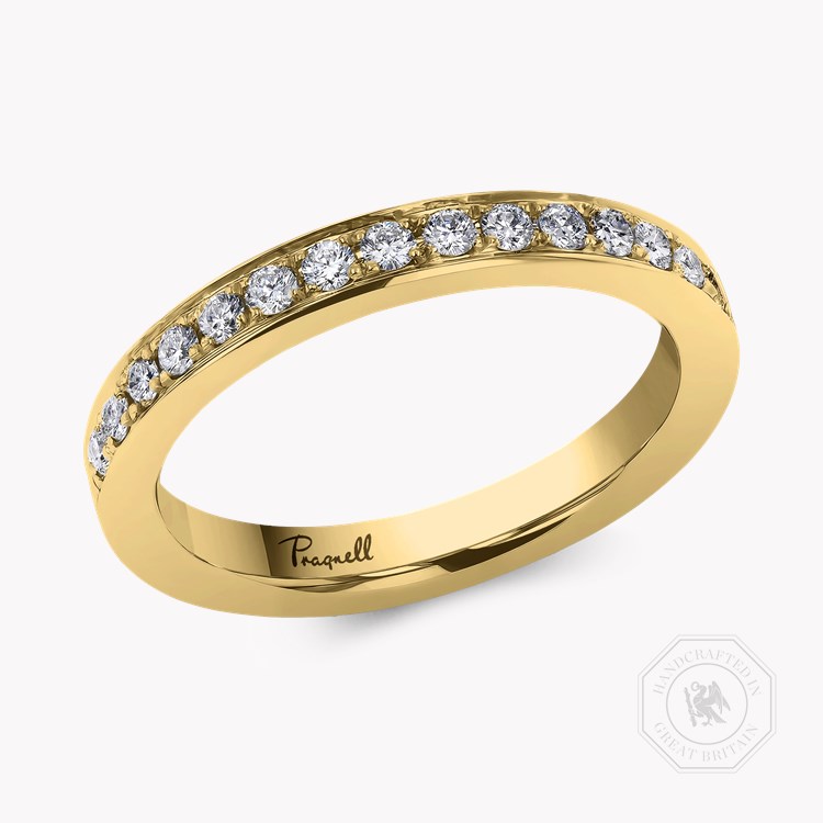 Brilliant Cut Diamond Half Eternity Ring Brilliant Cut, Half Eternity, Thread Set_1