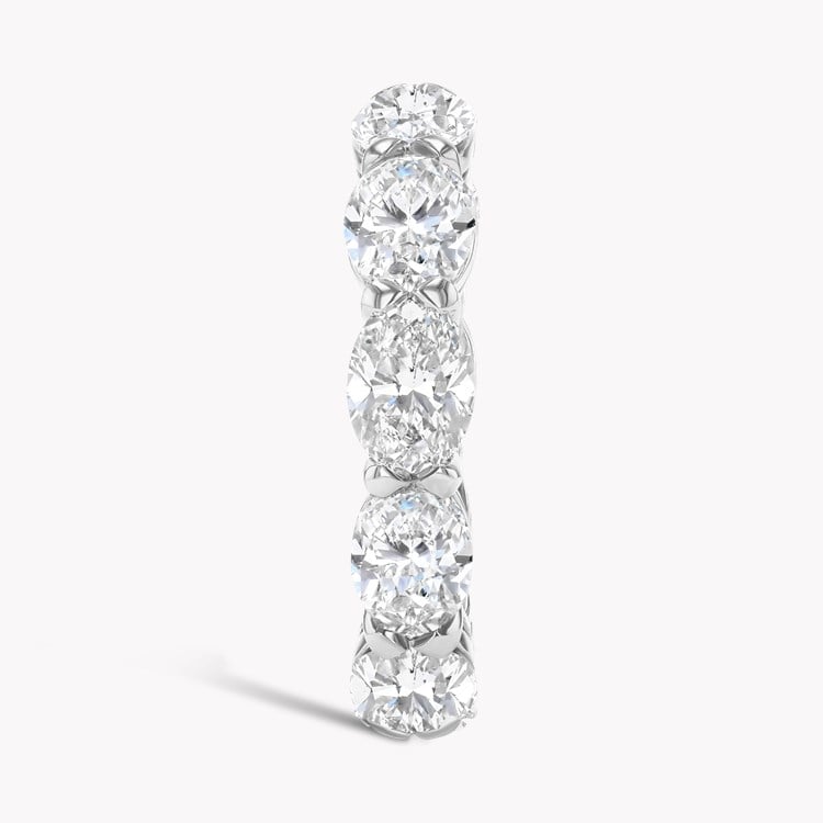 Oval Cut 6.28ct Diamond Full Eternity Ring Oval Cut, Claw Set_4