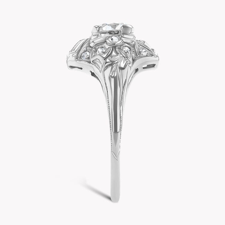 Old European Cut Diamond Cluster Ring Old European Cut, Claw Set_4