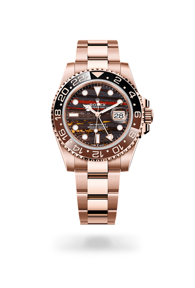GMT-Master II, Oyster, 40 mm, Everose gold