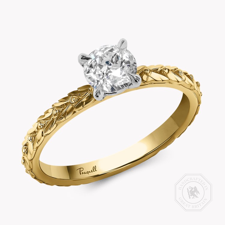 Apple Blossom Old Cut 0.51ct Diamond Ring Old European Cut, Claw Set_1