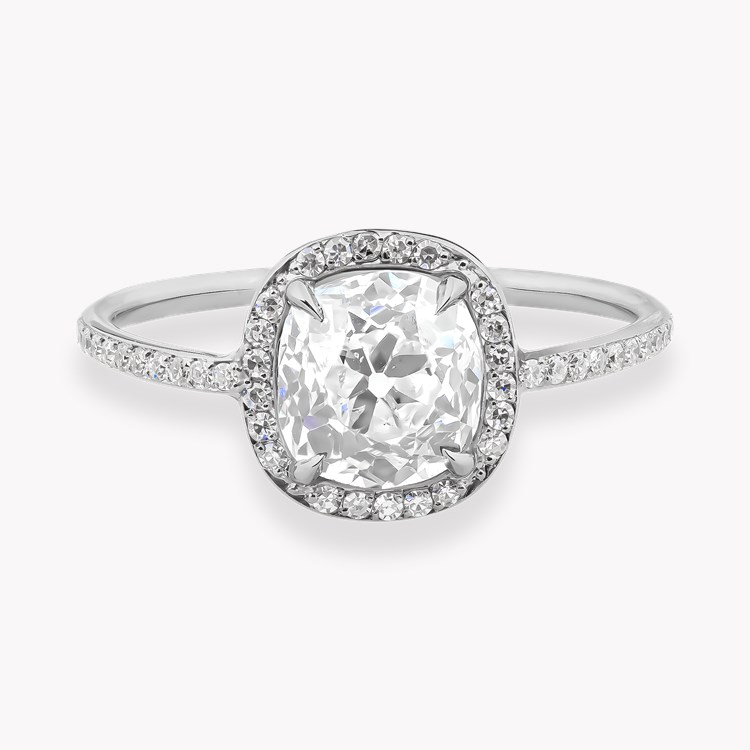 Old Cut 1.66ct Diamond Cluster Ring Old Cut, Claw Set_2