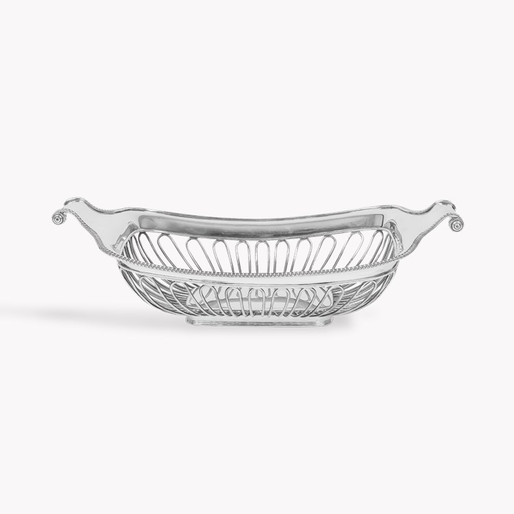 Silver Openwork Bread Basket _1