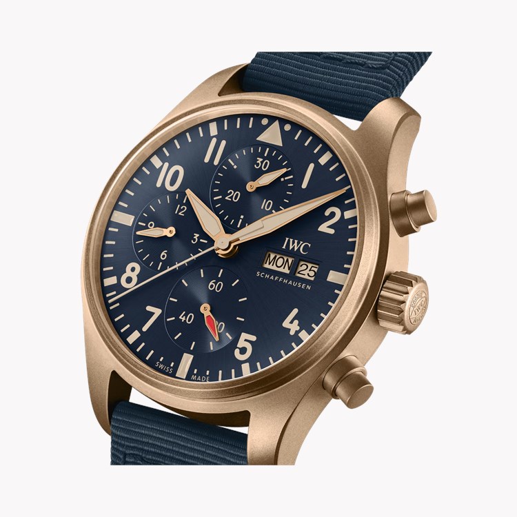 IWC Pilot's Chronograph 41 41mm, Blue Dial, Arabic Numerals_3