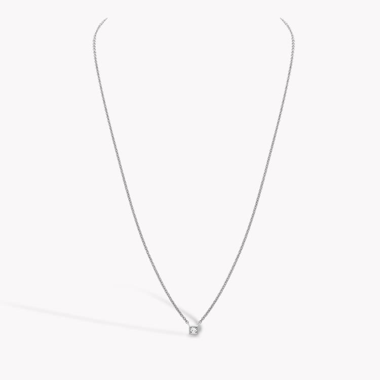RockChic Diamond Solitaire Pendant Princess Cut, Rubover Set_2