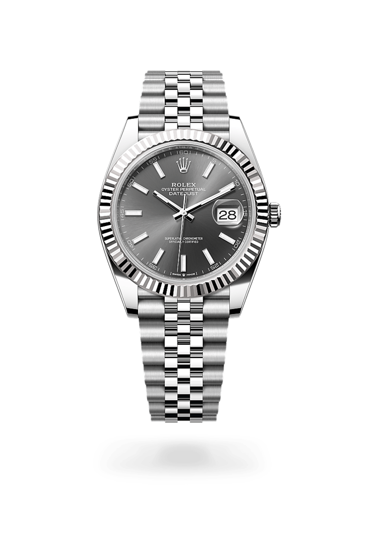 Datejust 41, Oyster, 41 mm, Oystersteel and white gold