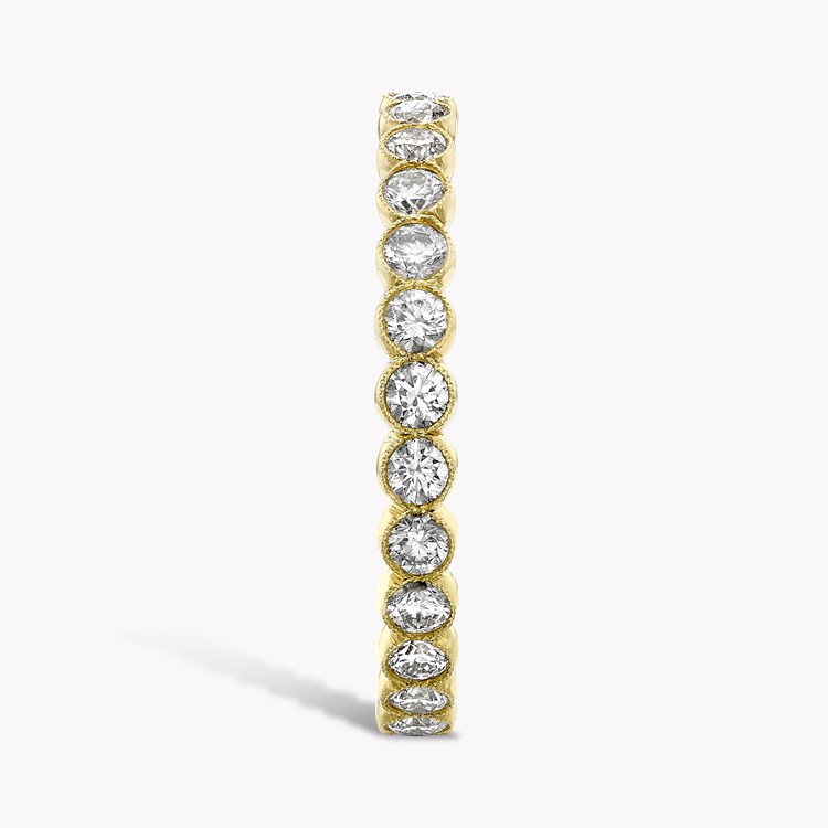 Diamond Dot 0.97ct Full Eternity Ring Brilliant Cut, Millegrain Set_4