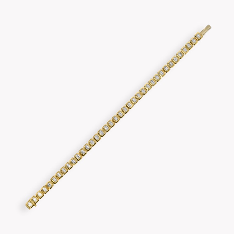 Skimming Stone 3.93ct Diamond Bracelet Baguette Cut, Claw Set_2