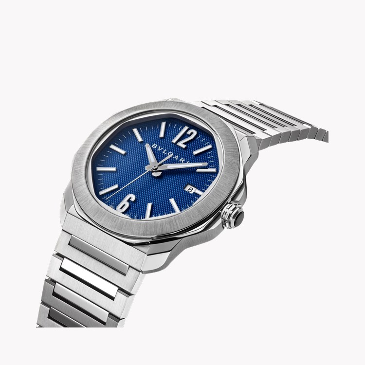 Octo Roma 41mm, Blue Dial, Arabic/Baton Numerals_4