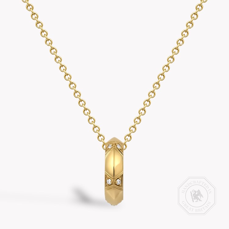 Origins Small Diamond Set Pendant Brilliant Cut, Grain Set_1