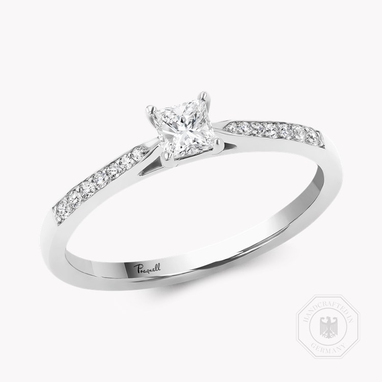 Duchess 0.22ct Princess Cut Diamond Ring   in Platinum