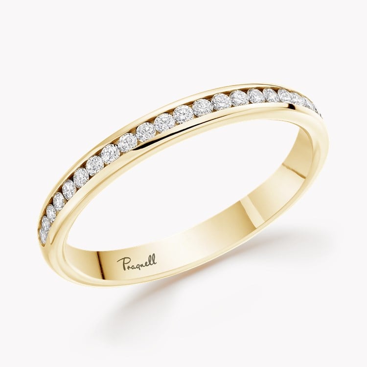 Brilliant Cut Diamond Half Eternity Ring Brilliant Cut, Half Eternity, Channel Set_1