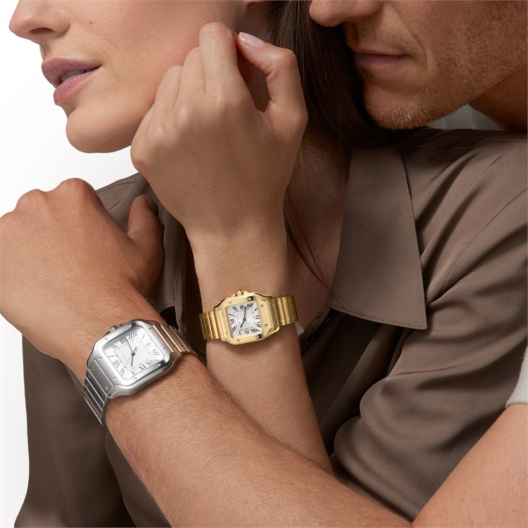 Cartier Santos de Cartier Small, Silver Dial, Roman Numerals_6