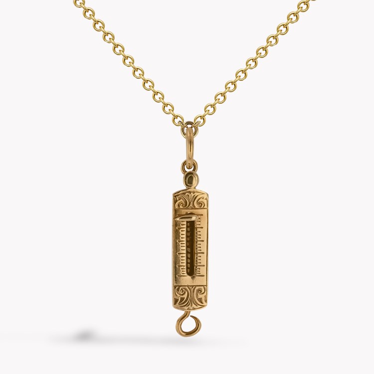 Victorian Gold Spring Balance Pendant _1