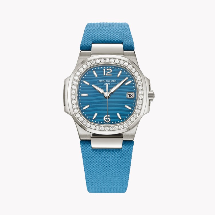 Patek Philippe Nautilus 32mm, Blue Dial, Arabic/Baton Numerals_1