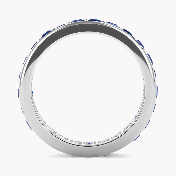 Art Deco 2.75ct Sapphire Full Eternity Ring Carré Cut, Channel Set_3