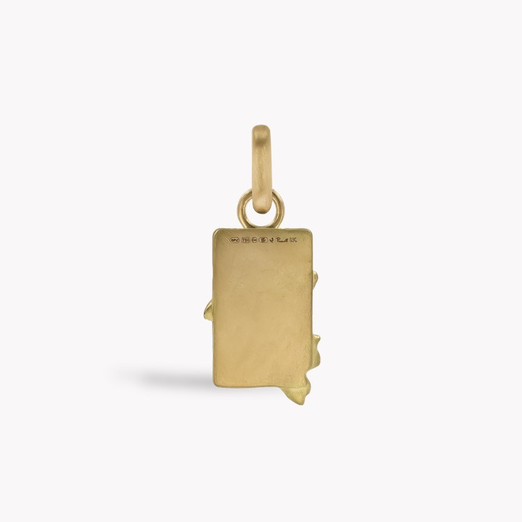 Zodiac Diamond Pisces Pendant Charm Brilliant Cut, Rubover Set_2