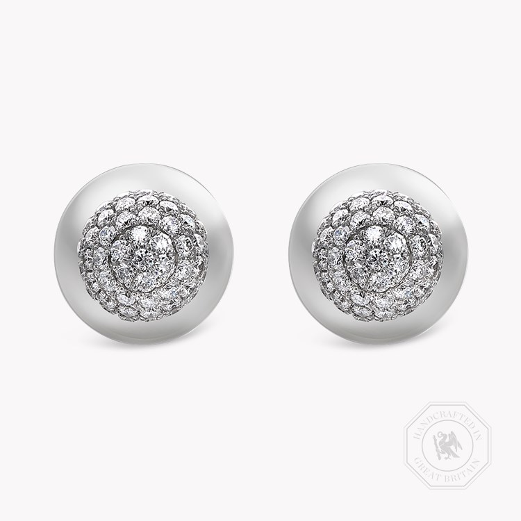 South Sea Pearl Earrings Stud Earrings with Brilliant Cut Diamonds_1