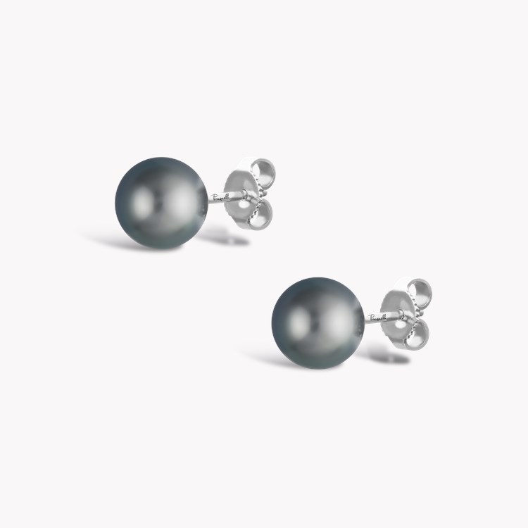 8 - 8.5mm Tahitian Pearl Stud Earrings _1