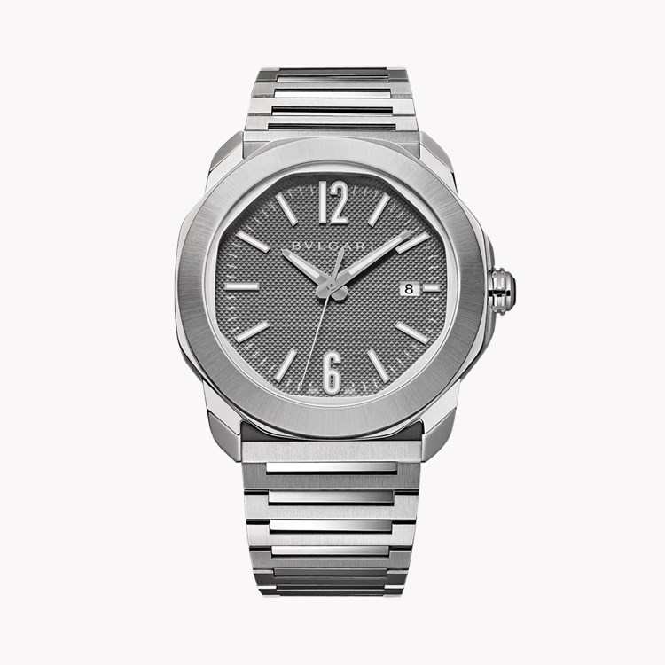 Octo Roma 41mm, Anthracite Dial, Arabic/Baton Numerals_1