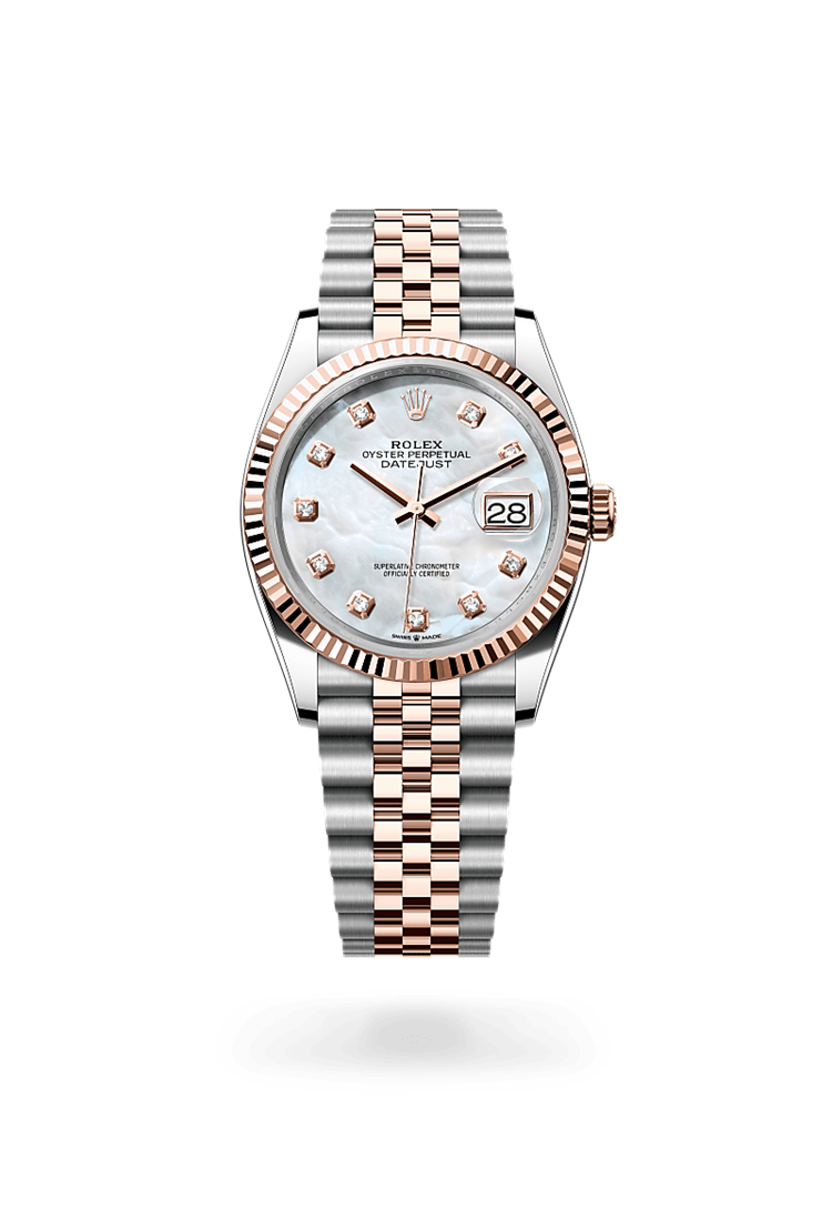 Datejust 36, Oyster, 36 mm, Oystersteel and Everose gold