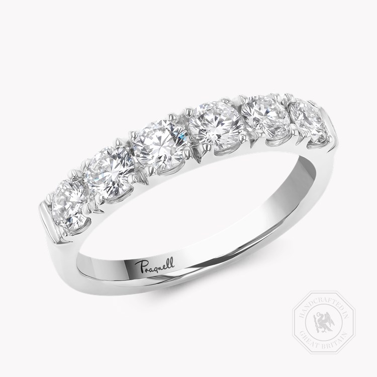 Brilliant Cut Diamond Half Eternity Ring Brilliant Cut, Half Eternity, Claw Set_1