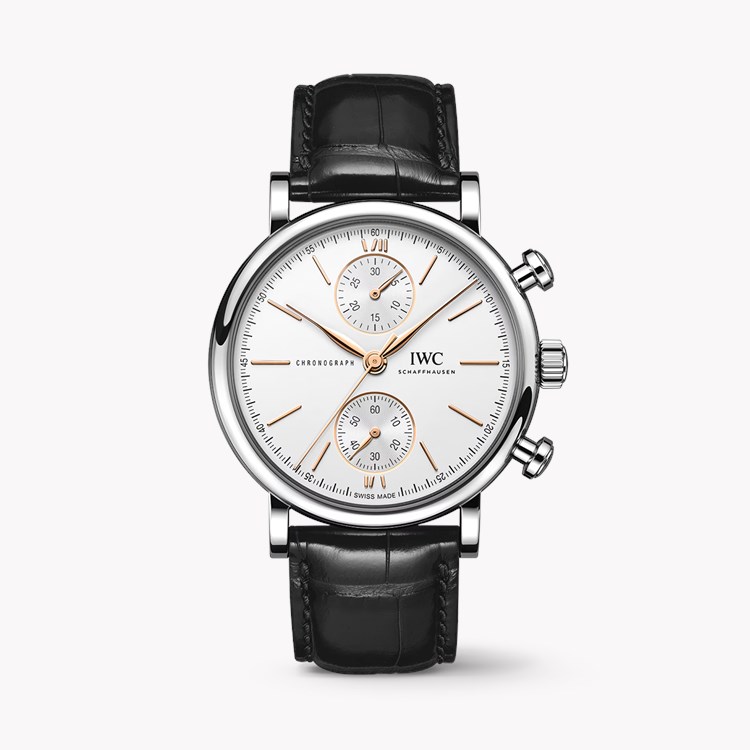 IWC Portofino Chronograph 39mm, Silver Dial, Baton Numerals_1