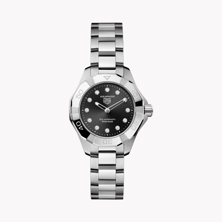 Tag Heuer Aquaracer Professional 200 40mm, Black Dial, Baton Numerals_1