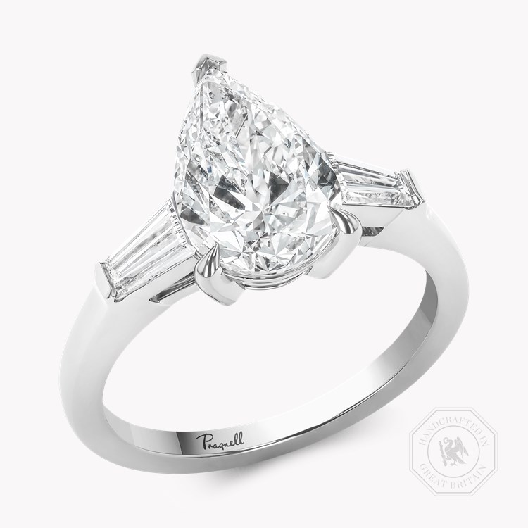 Regency Pear Shaped 2.52ct Diamond Solitaire Ring Pear Shaped, Claw Set_1