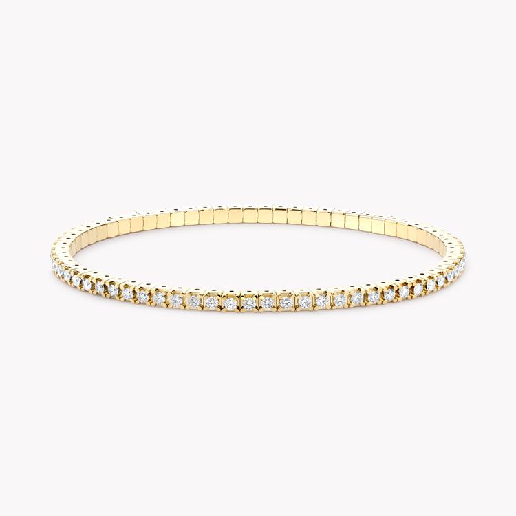 Expandable Diamond Bangle  2.24ct in Yellow Gold Brilliant Cut, Four Claw Set_1