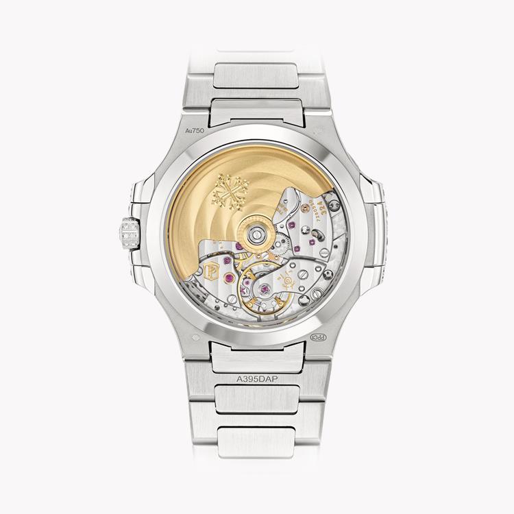 Patek Philippe Nautilus 35.2mm, Pave Diamond Dial, Arabic/Baton Numerals_2