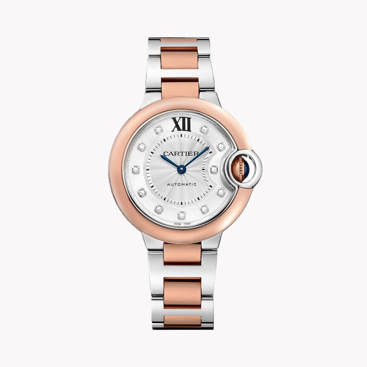 Cartier Ballon Bleu 33mm, Silver Dial, Roman Numeral_1