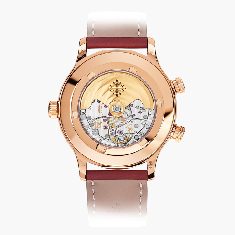 Patek Philippe Complications Calatrava Pilot Travel Time 42mm, Brown Dial, Arabic Numerals_2