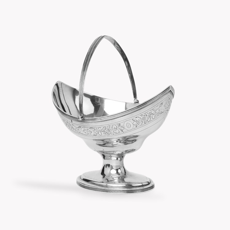 Silver George III Sugar Basket Hallmarked London_2