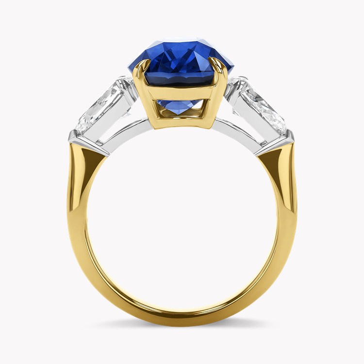 Oval Cut 7.22ct Sri Lankan Sapphire and Diamond Ring Oval Cut, Claw Set_3