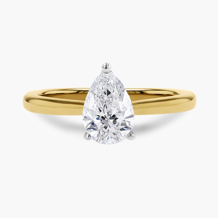 Gaia 0.70ct Pear Shaped Diamond Ring Pear Shaped, Claw Set_2