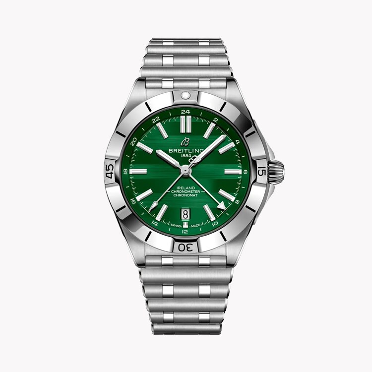 Breitling Chronomat Automatic GMT 40 Six Nations Ireland 40mm, Green Dial, Baton Numerals_1