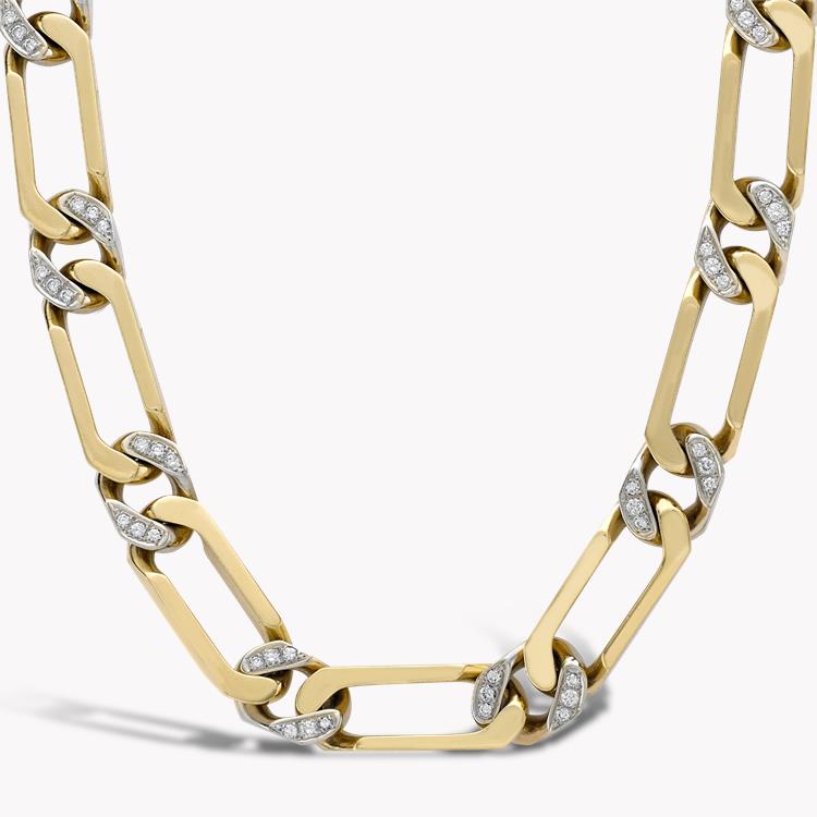 1980s Van Cleef & Arpels Diamond Transformable Necklace  4.80ct in 18ct Yellow Gold Brilliant cut, Claw set_2